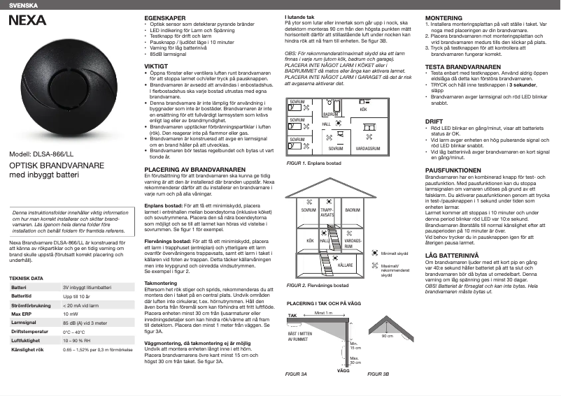 Imagen de la primera página del manual del dispositivo DLSA-866/LL