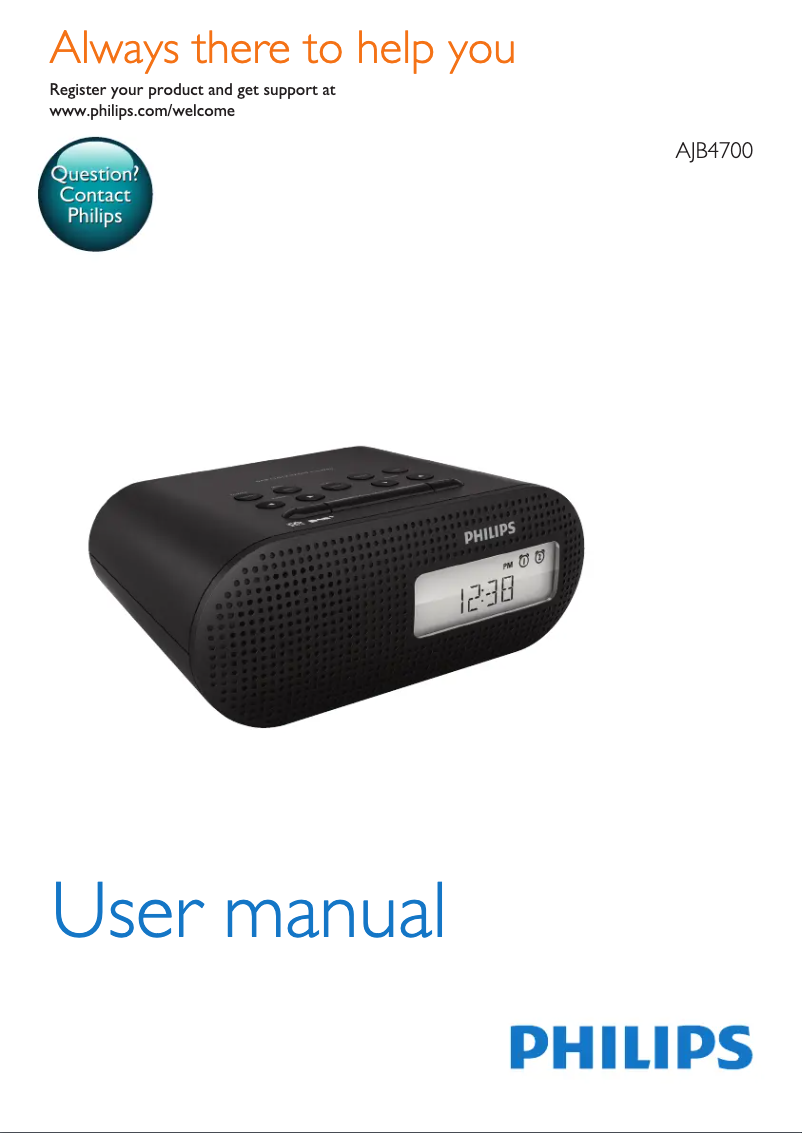 Image de la première page du manuel de l'appareil AJB4700