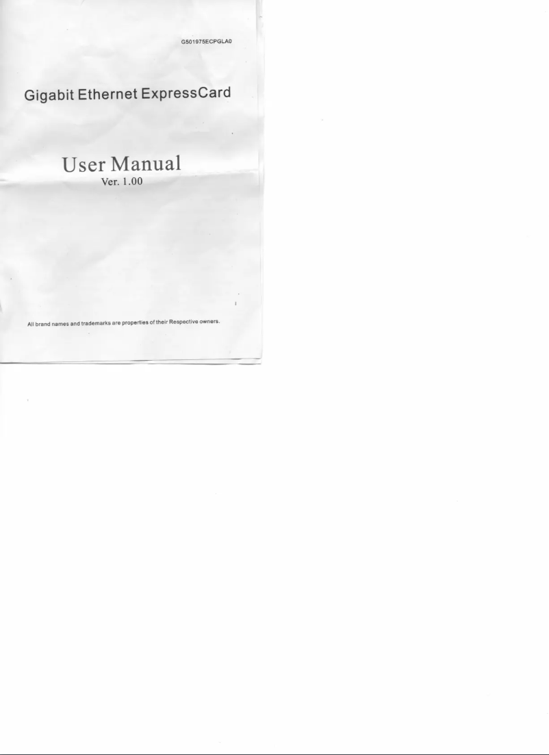 Page n°1 - Manuel utilisateur Syba SY-EXP24006