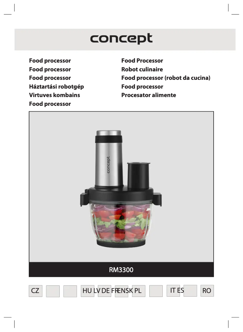 Image de la première page du manuel de l'appareil RM3300