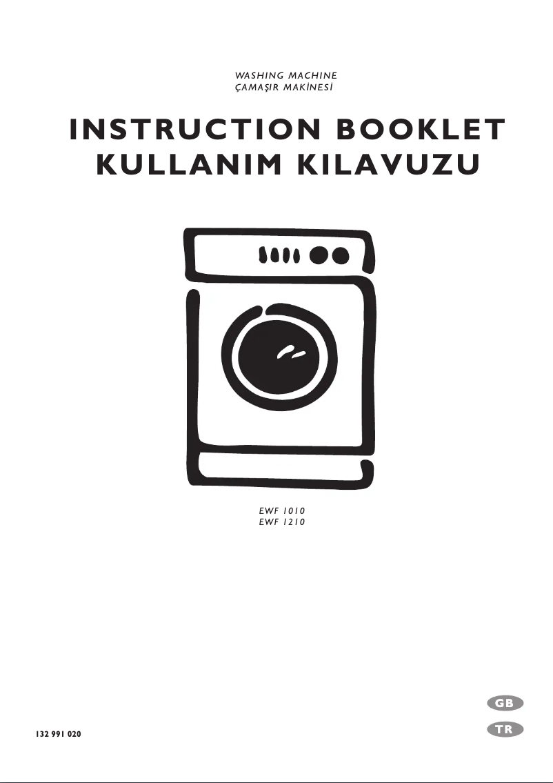 Page n°1 - Manuel utilisateur Electrolux EWF1010