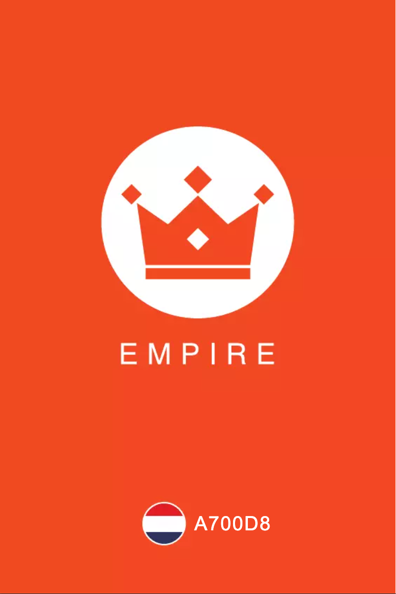 Página 1 del manual Manual de usuario Empire A700D8