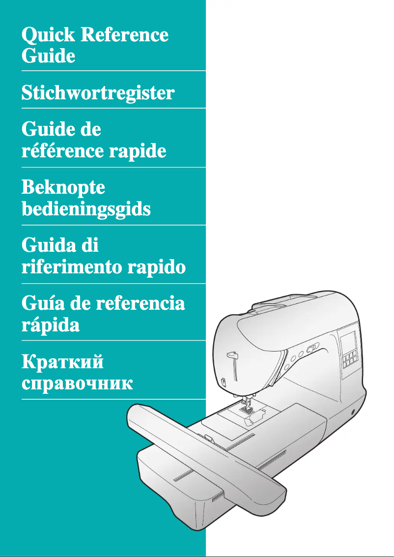 Page 1 de la notice Manuel utilisateur Brother Innov-is 1250