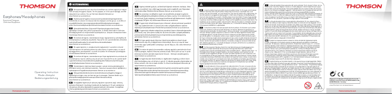 Page n°1 - Manuel utilisateur Thomson HED8100