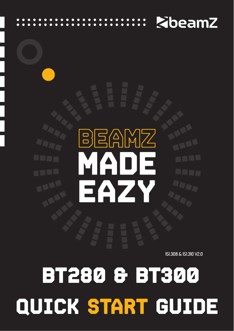 Image de la première page du manuel de l'appareil BT300 FlatPAR 151.310