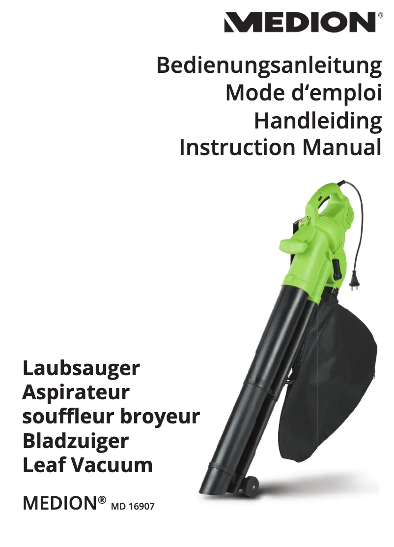 Page n°1 - Manuel utilisateur Medion MD 16907