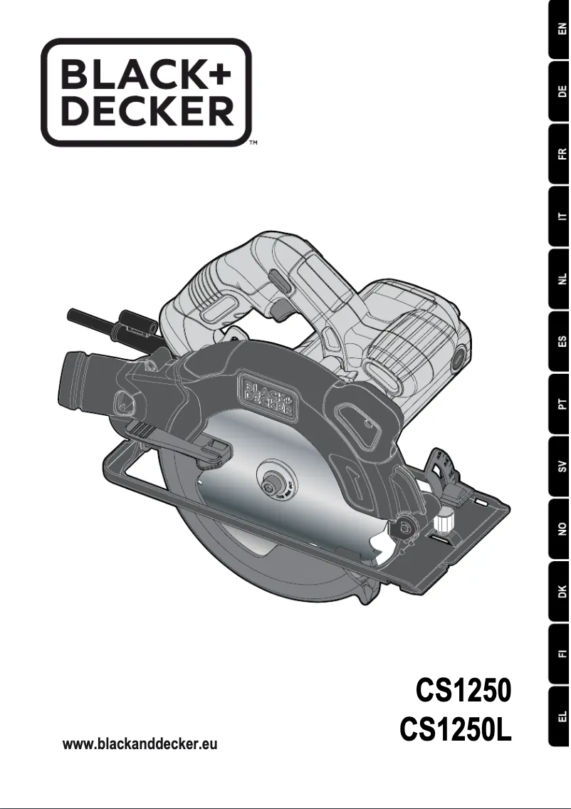 Page 1 de la notice Manuel utilisateur Black & Decker CS1250KL