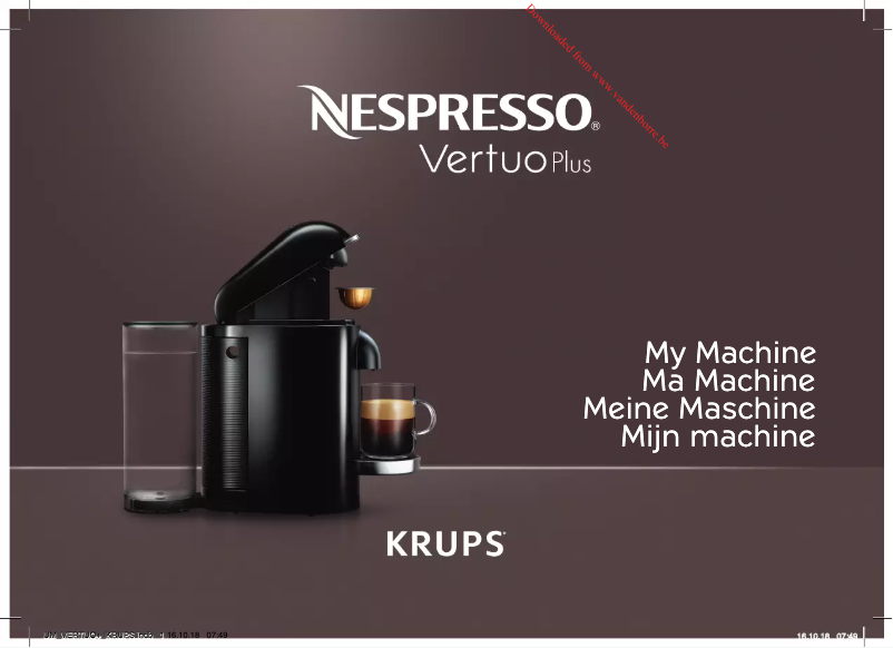 Page n°1 - Fiche technique Krups Nespresso Vertuo Plus XN900E