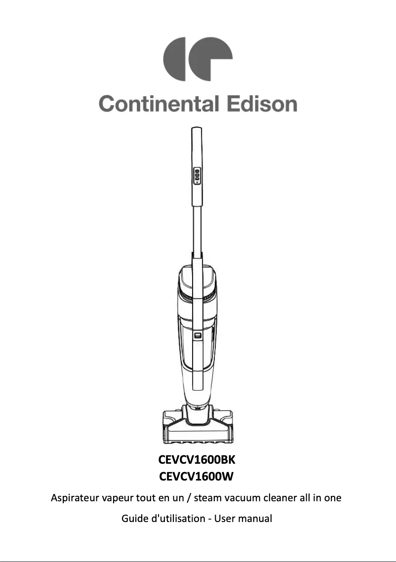 Page n°1 - Manuel utilisateur Continental Edison CEVCV1600BK