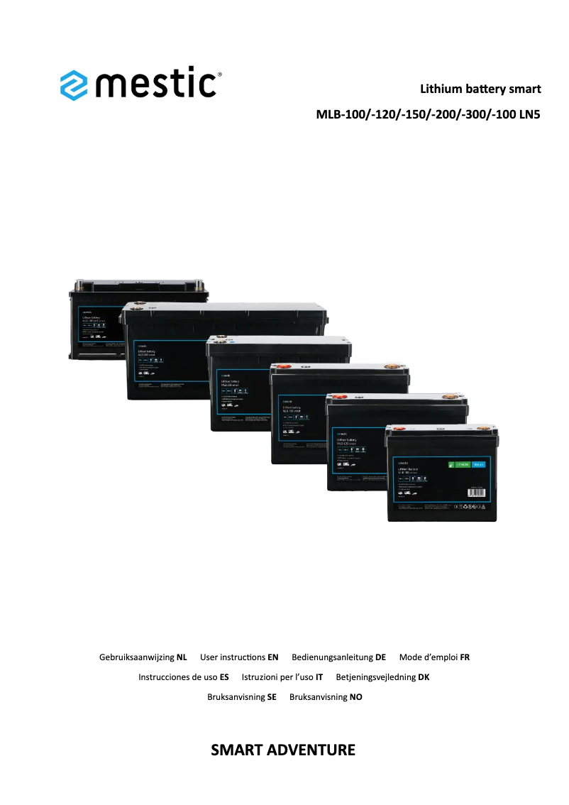 Page 1 de la notice Manuel utilisateur Mestic MLB-300