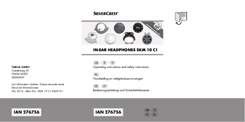 Page 1 de la notice Manuel utilisateur SilverCrest SKM 10 C1