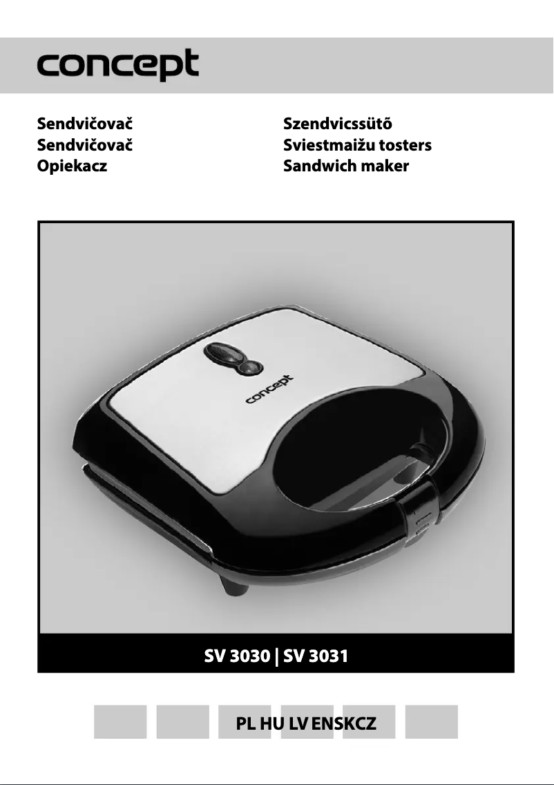Image de la première page du manuel de l'appareil SV-3031