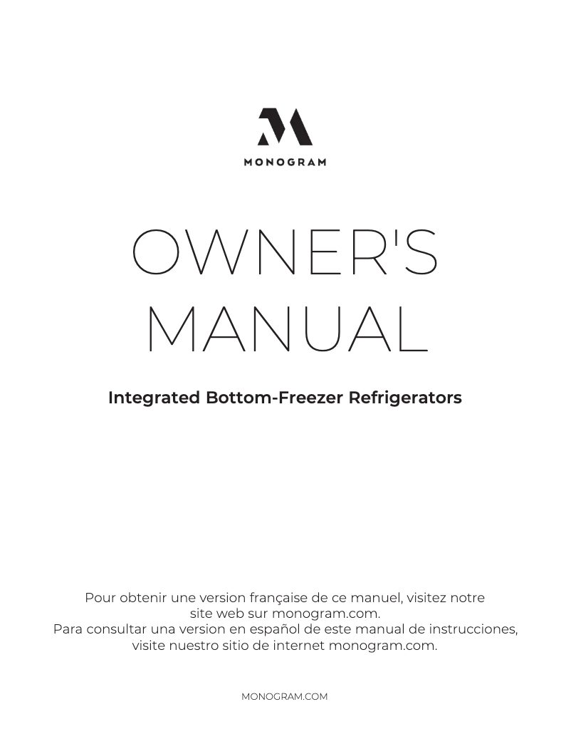 Image de la première page du manuel de l'appareil ZIP364NBVII