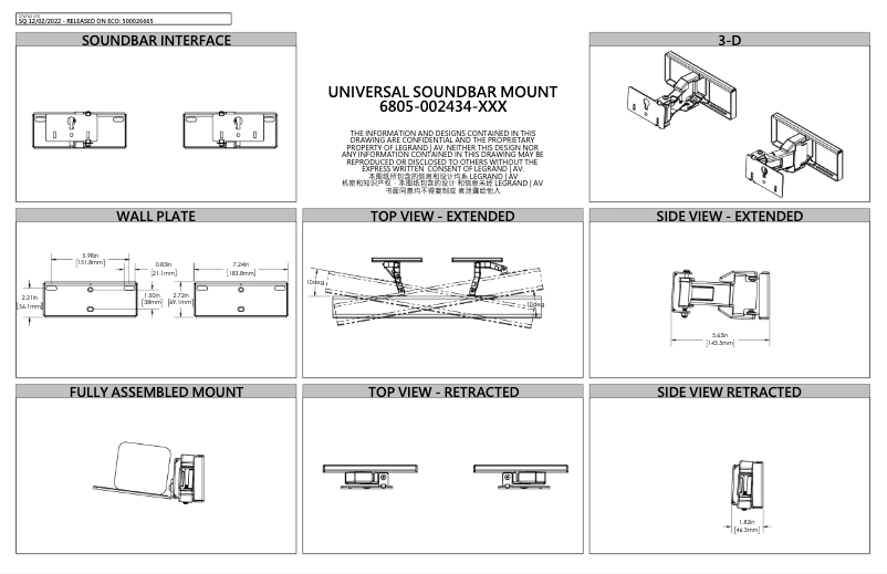 Page 1 de la notice Guide de démarrage rapide Sanus WSBWM1