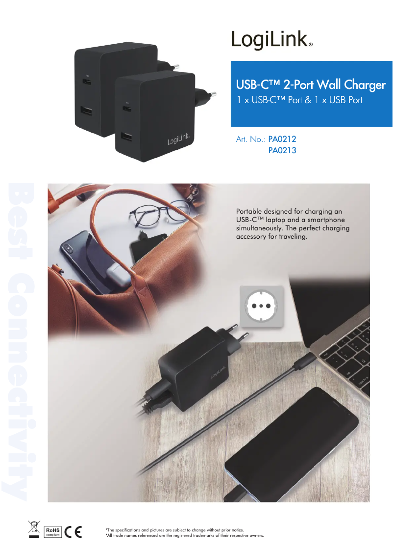 Page n°1 - Manuel utilisateur LogiLink PA0213
