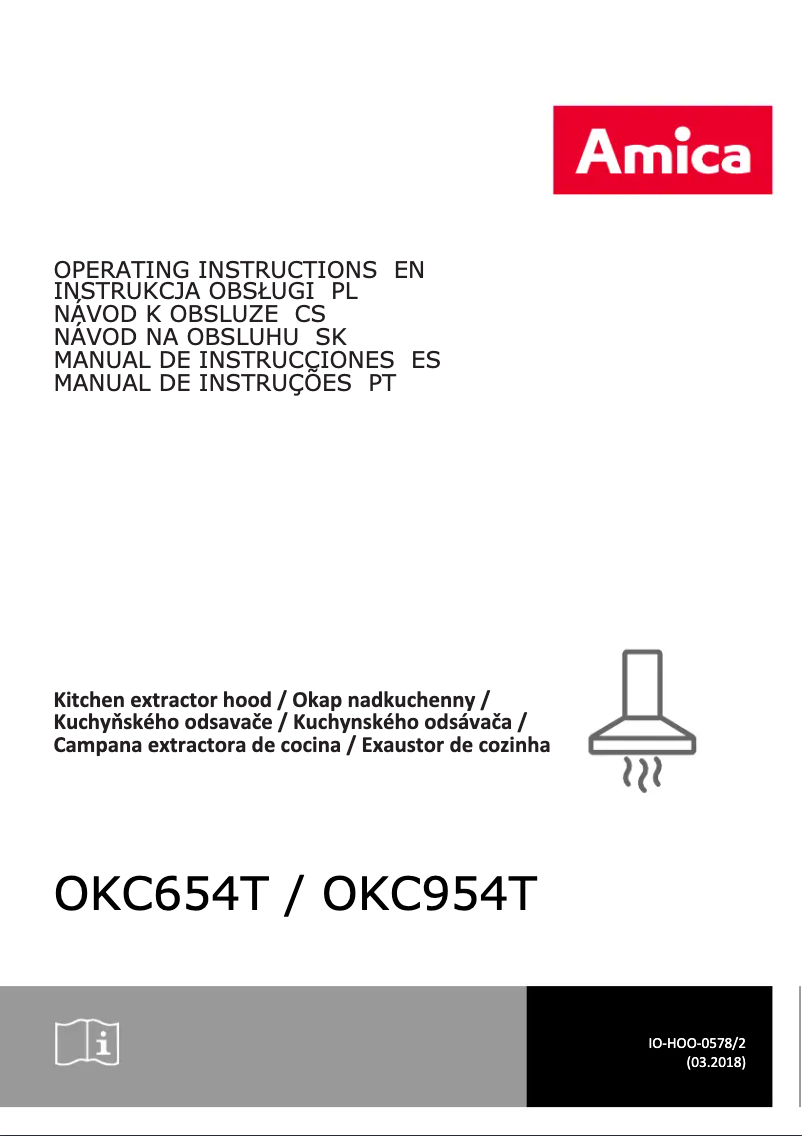 Página 1 del manual Manual de usuario Amica OKC954T