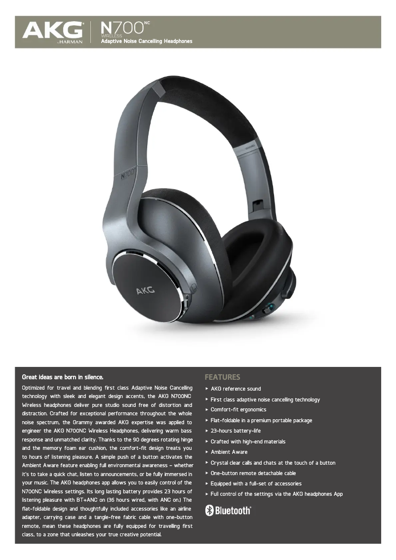 Image de la première page du manuel de l'appareil N700NC