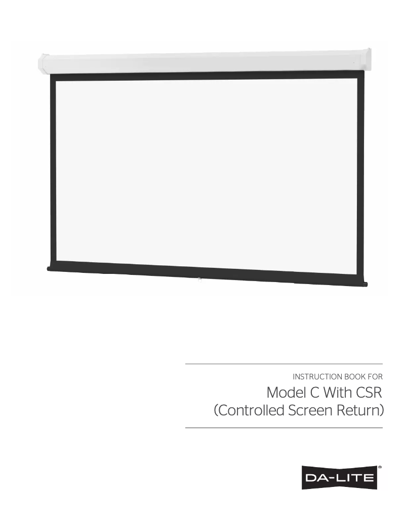 Image de la première page du manuel de l'appareil Model C 79882