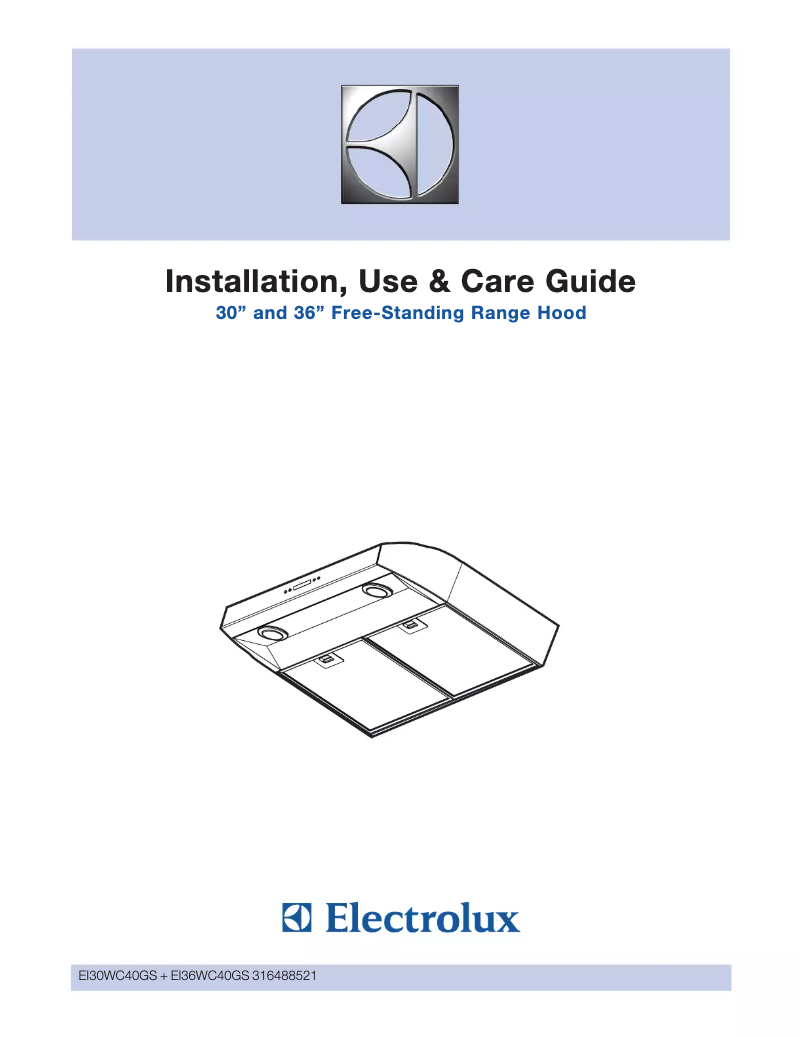 Page 1 de la notice Manuel utilisateur Electrolux RH36WC40GS