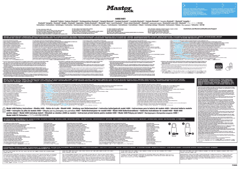 Page n°1 - Manuel utilisateur Master Lock 4401