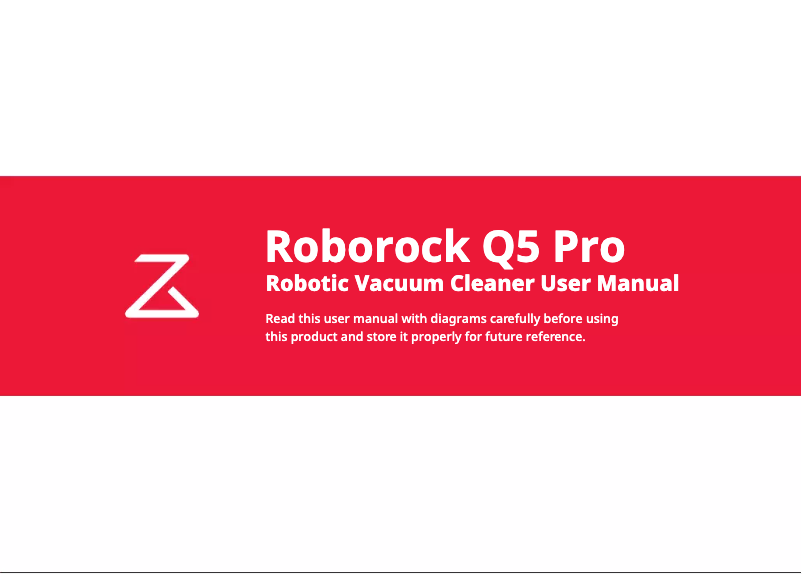 Page 1 de la notice Manuel utilisateur Roborock Q5 Pro+