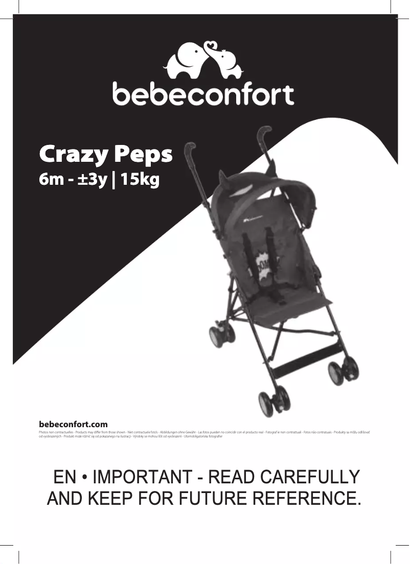 Page n°1 - Manuel utilisateur Bebe Confort Crazy Peps