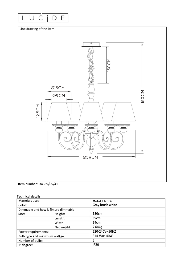 Image de la première page du manuel de l'appareil Robin 34339/05/41