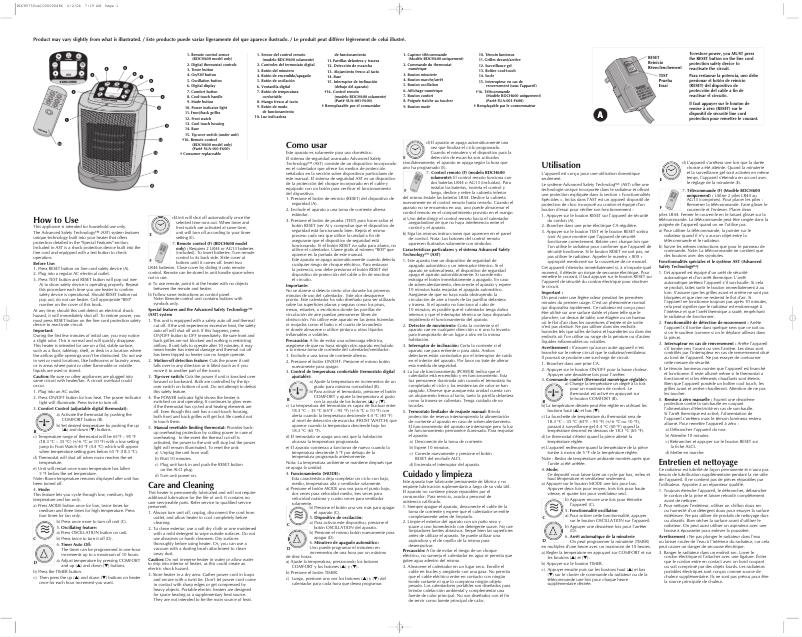 Page 1 de la notice Manuel utilisateur Black & Decker BDCH600
