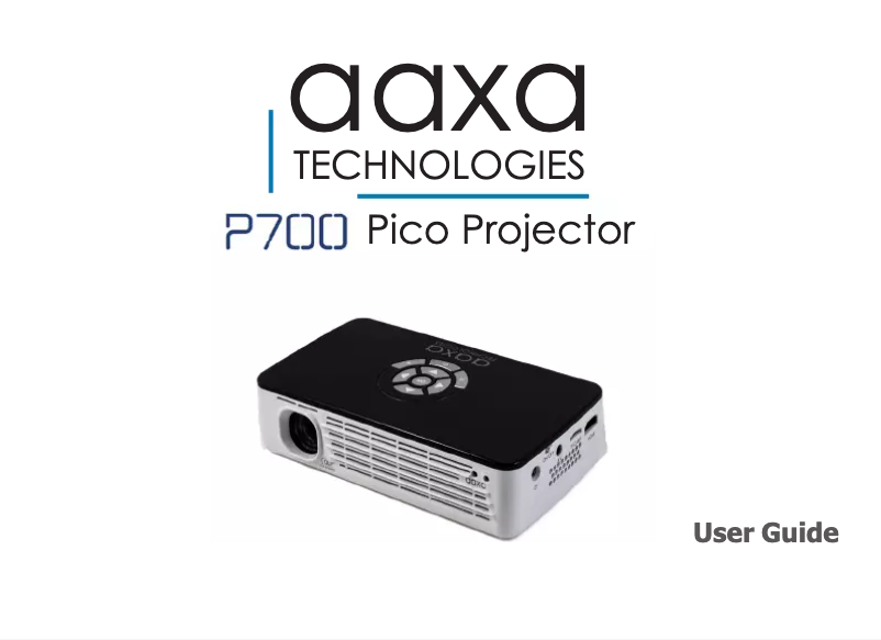 Page 1 de la notice Manuel utilisateur AAXA Technologies P700