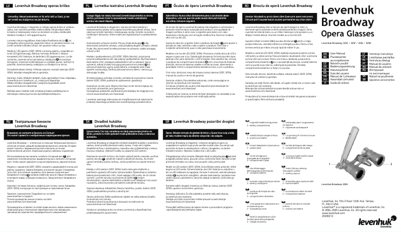 Page 1 de la notice Manuel utilisateur Levenhuk Broadway 325N