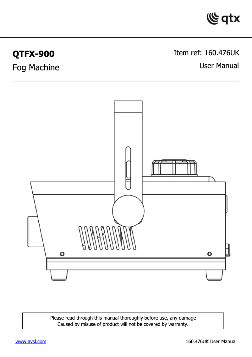 Página 1 del manual Manual de usuario Qtx QTFX-900