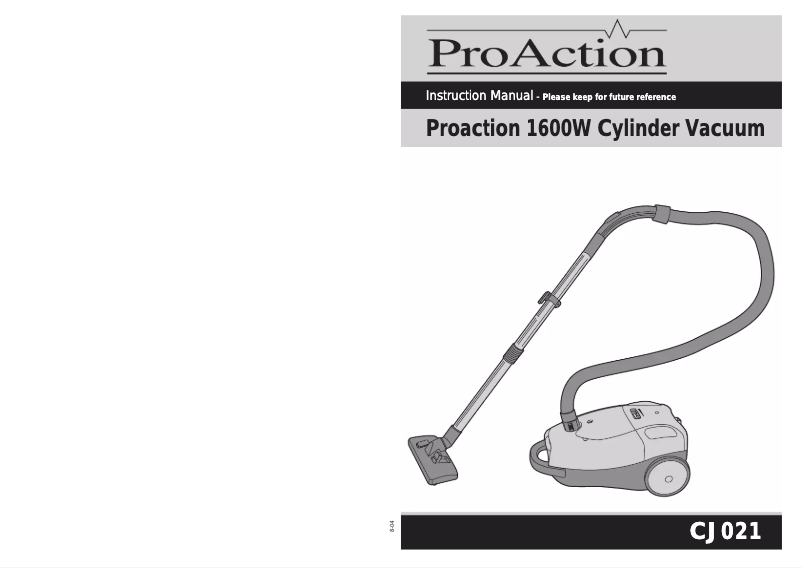 Image de la première page du manuel de l'appareil CJ021