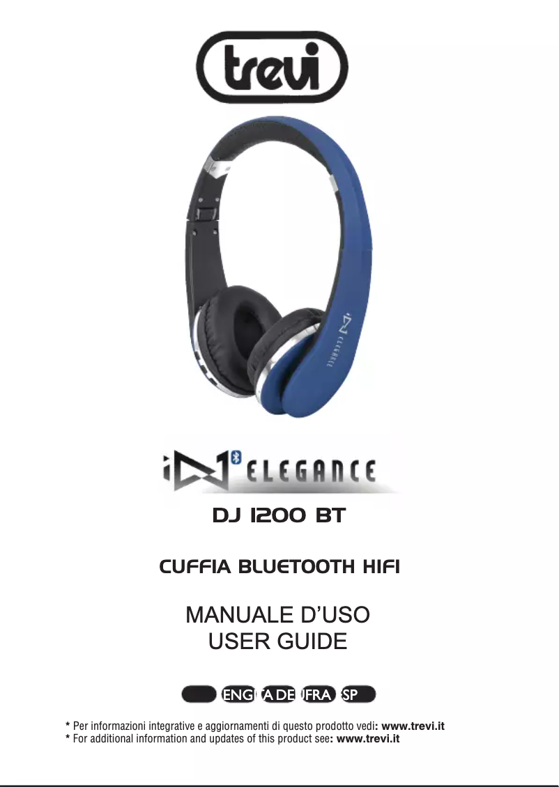 Page n°1 - Manuel utilisateur Trevi DJ 1200 BT