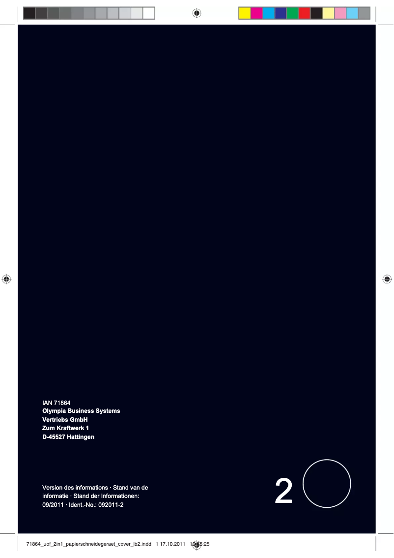 Image de la première page du manuel de l'appareil Massicot 2 in 1