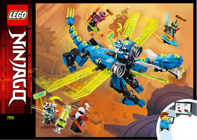 Page 1 de la notice Manuel utilisateur Lego Ninjago 71711