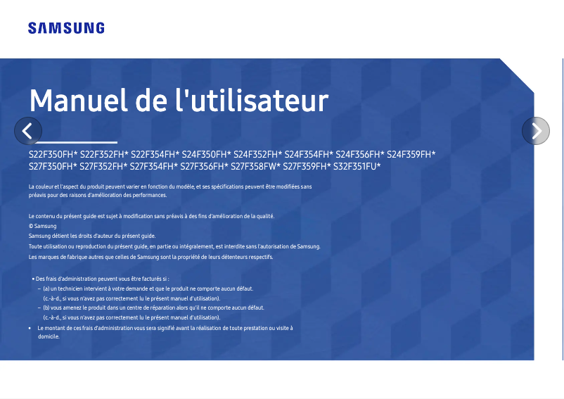 Page n°1 - Manuel utilisateur Samsung S24F356FHR