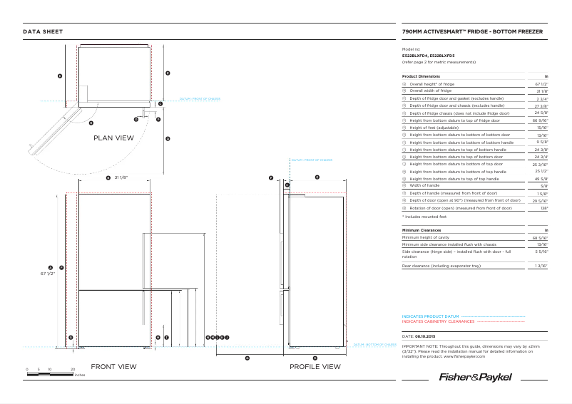 Image de la première page du manuel de l'appareil RF522BLXFD5