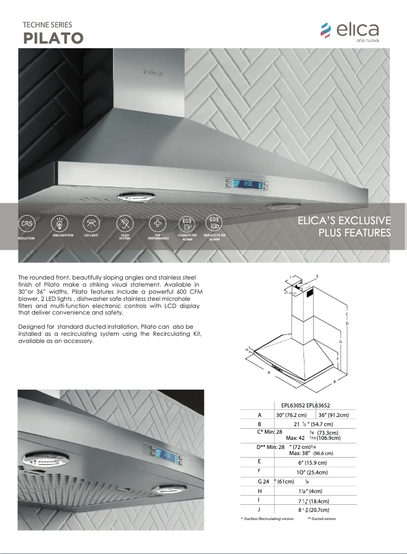 Image de la première page du manuel de l'appareil Pilato EPL636S2