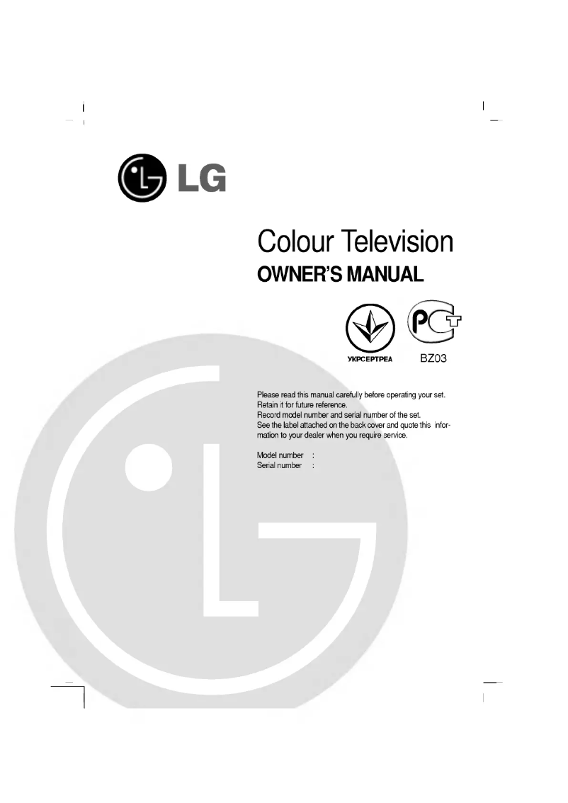 Imagen de la primera página del manual del dispositivo 21FB5RB