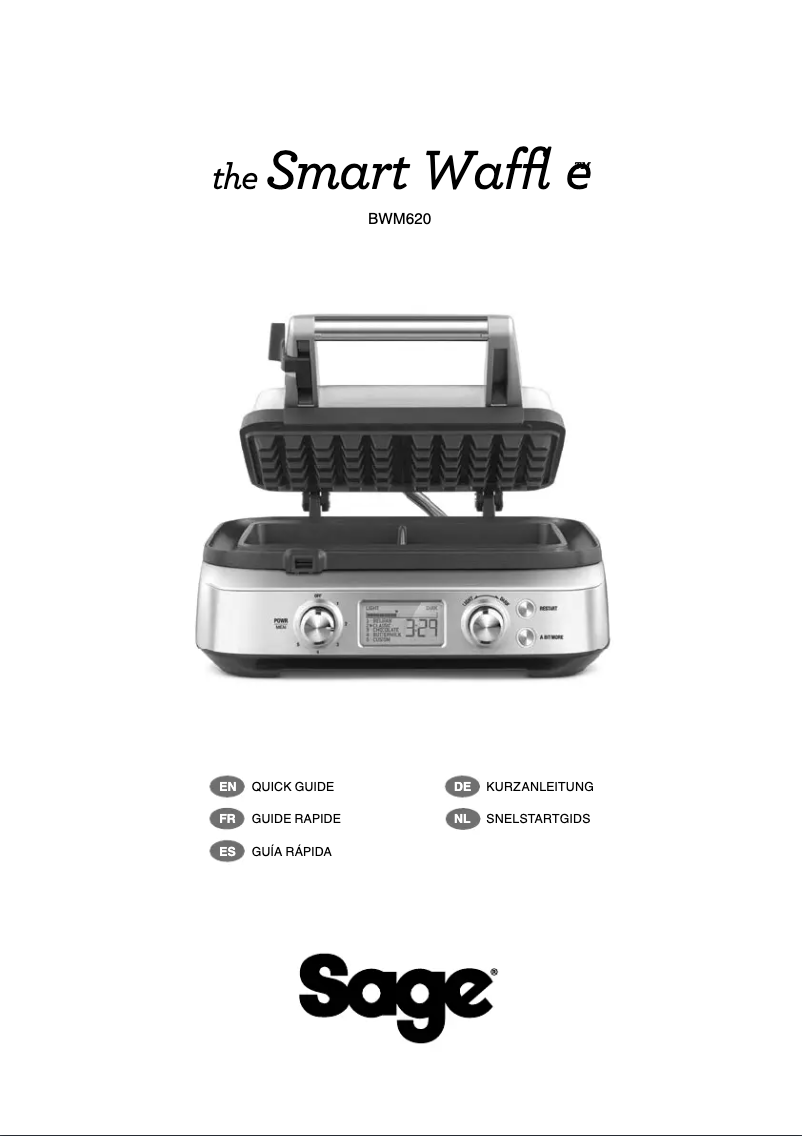 Page 1 de la notice Manuel utilisateur Sage the Smart Wafﬂe BWM620
