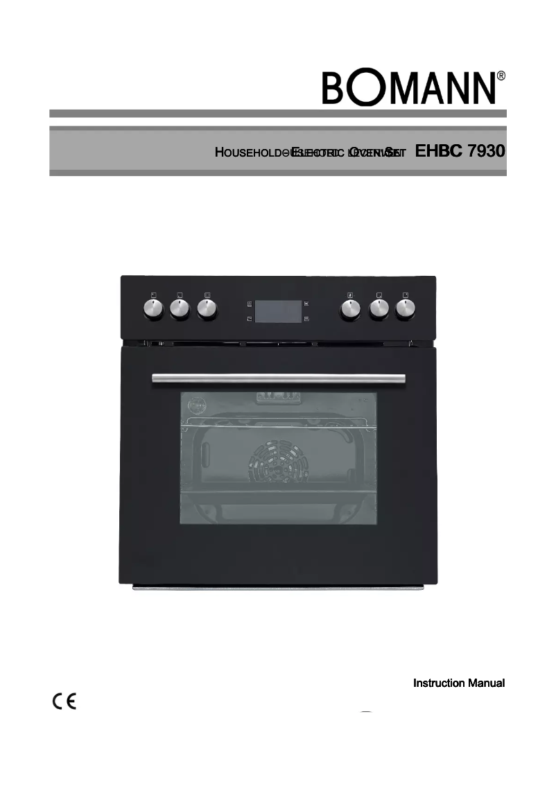 Page 1 de la notice Manuel utilisateur Bomann EHBC 7930