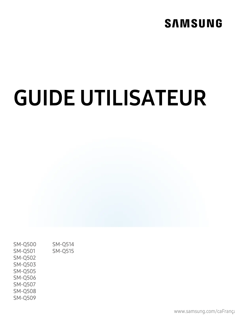Page 1 de la notice Instructions de sécurité Samsung Galaxy Ring