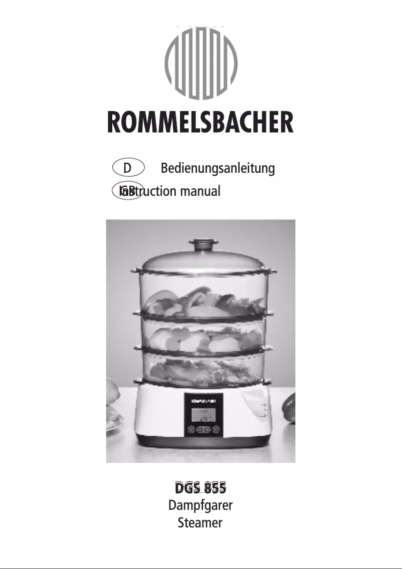 Página 1 del manual Manual de usuario Rommelsbacher DGS 855