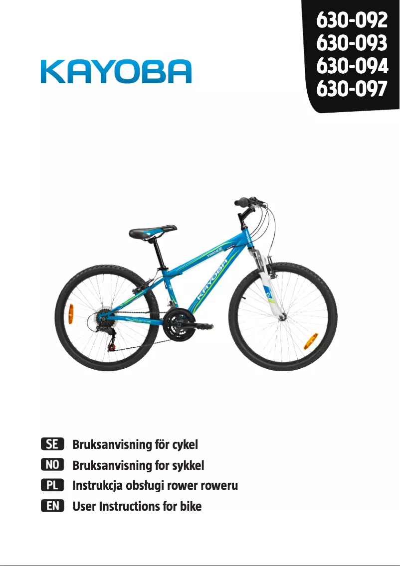 Page 1 de la notice Manuel utilisateur Kayoba Street 630-097