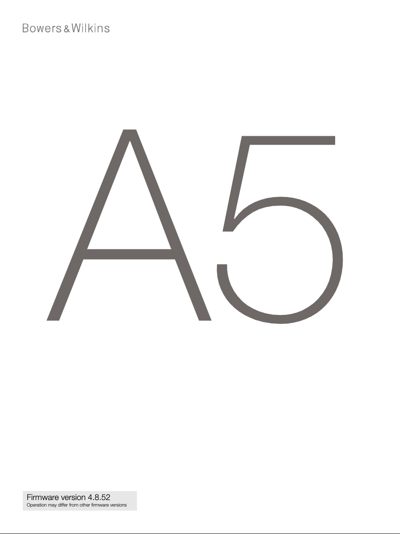 Página 1 del manual Manual de usuario Bowers & Wilkins A7