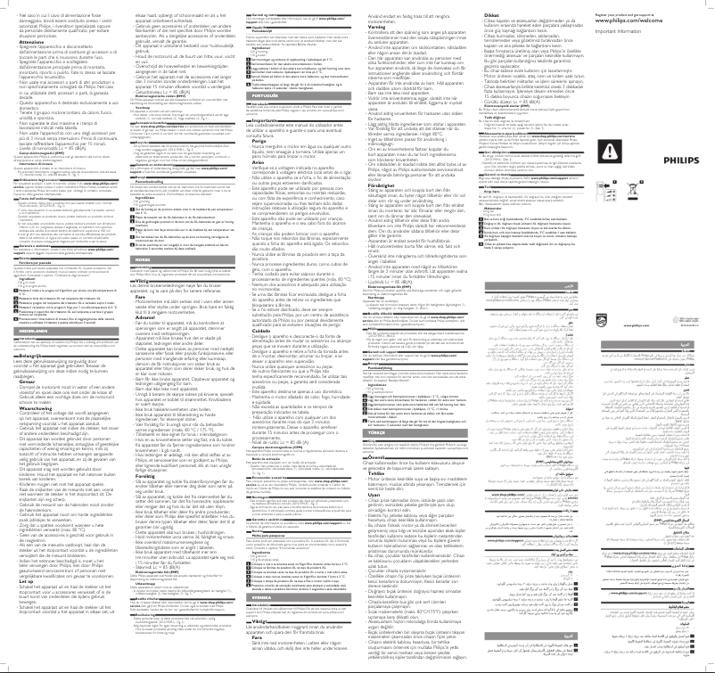 Página 1 del manual Manual de usuario Philips Avance Collection HR1645