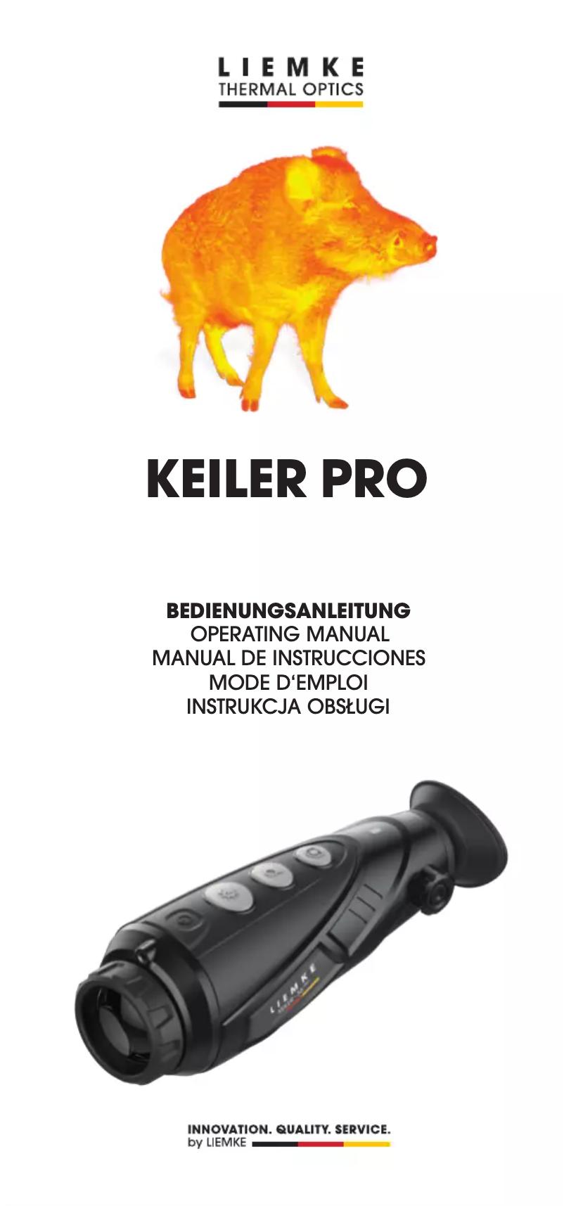 Page 1 de la notice Manuel utilisateur Liemke Keiler 35 Pro