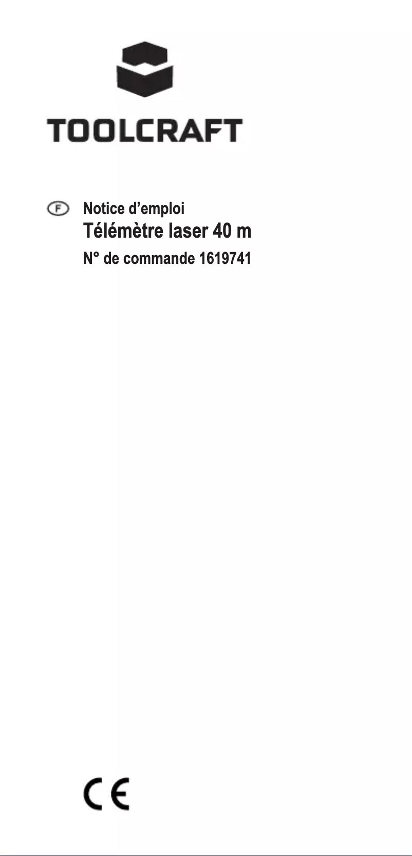 Page 1 de la notice Manuel utilisateur Toolcraft LDM X40