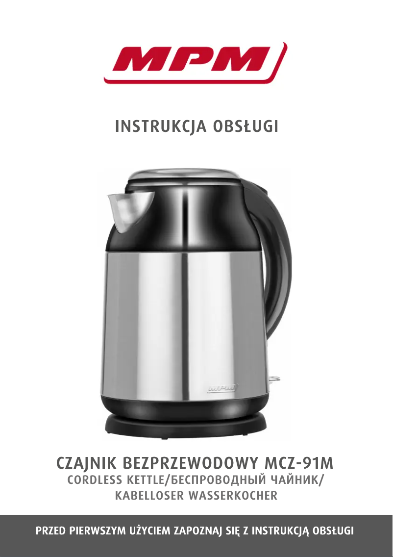 Page 1 de la notice Manuel utilisateur MPM MCZ-91