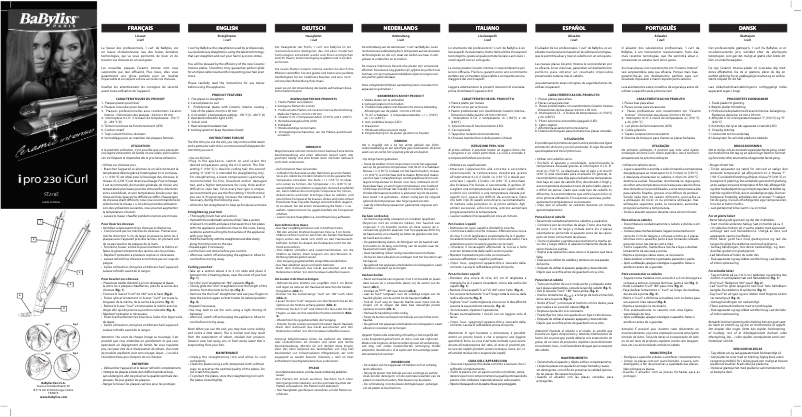 Page 1 of the manual User Manual BaByliss ST270E